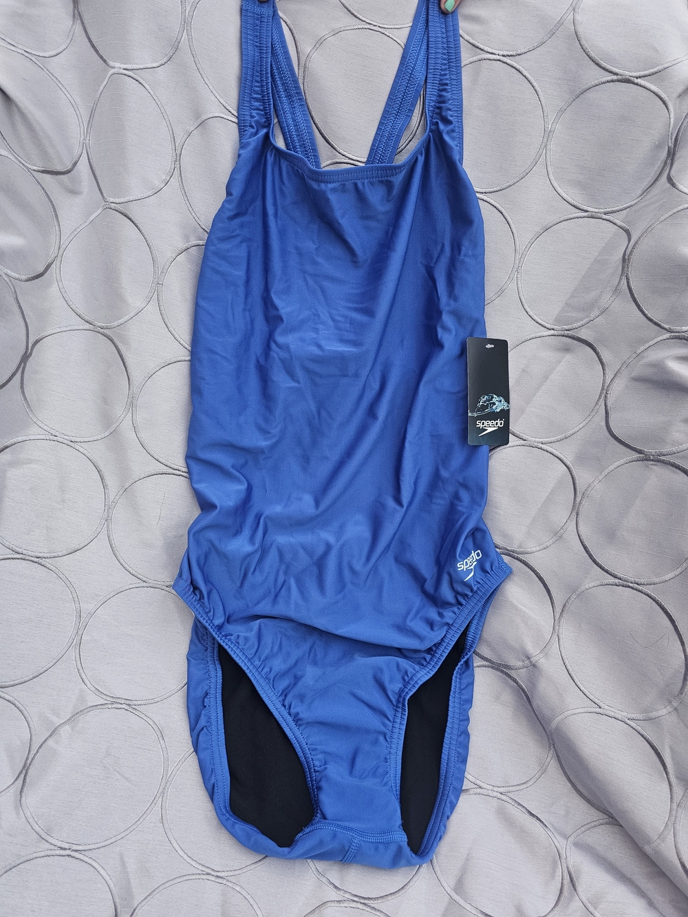 Speedo Women's Sz 14 40 Swimsuit One Piece Super Pro Eco Solid Blue Adult 431 X1 - Picture 6 of 7